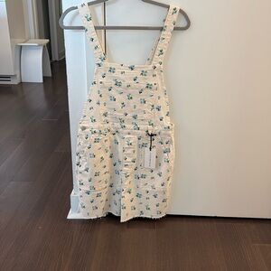 WeWoreWhat floral overalls